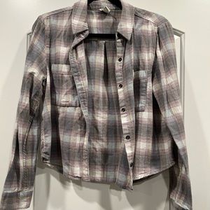 Purple and grey flannel